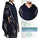 Gamboa Genuine Alpaca Poncho Mens Mexican Pancho Cowboy Western Adult Poncho with Hood