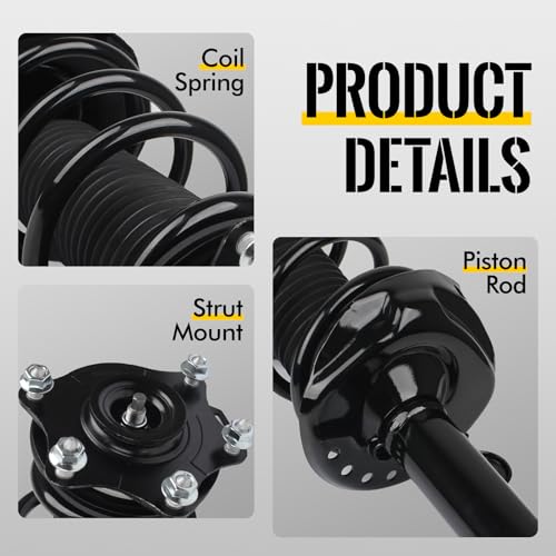 KUSATEC Front Pair Complete Struts Shock Absorber fit for 2007-2014 Honda CR-V, 272492 272491 Struts with Coil Spring Assemblies by KUSATEC - Image 3