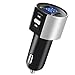 Car Charger, Bluetooth BT FM Transmitter Bluetooth Receiver with Microphone, Hands -Free Calling, 3.4A Dual USB Ports for iPhone,Samsung and Android,Supports Call Number Announcement,Last Call Redial