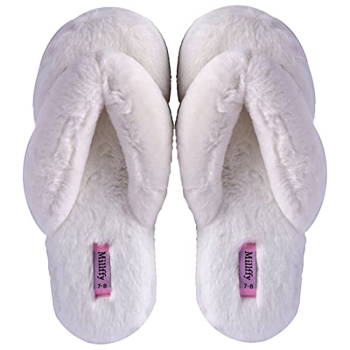 Millffy Womens Cozy Clear Slippers Flip Flop Slippers For Women Indoor Outdoor Slippers (Women Us 7-8, Beige) #TOP18