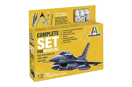 Kit F-16 C/D Night Falcon Italeri maquette 1:72 idée cadeau originale loisirs créatifs