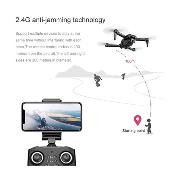 Mini 4K Drohne mit Dual Kamera für Kinder, Erwachsene, 2,4 G WiFi FPV Live Video RC Quadcopter… – Bild 7