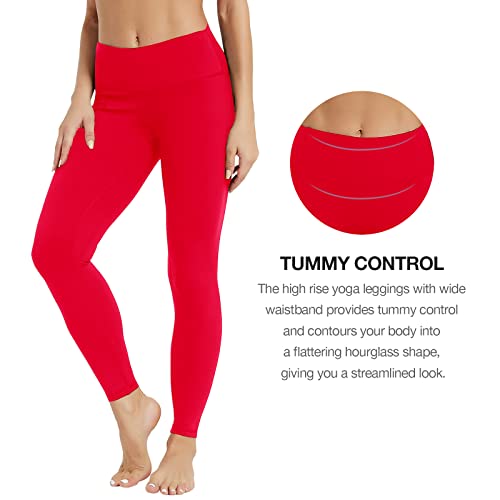 SP3LOPS Yoga Pants with Pockets for Women High Waisted Tummy Control Women's Buttery Soft Yoga Workout Leggings Running Pants2