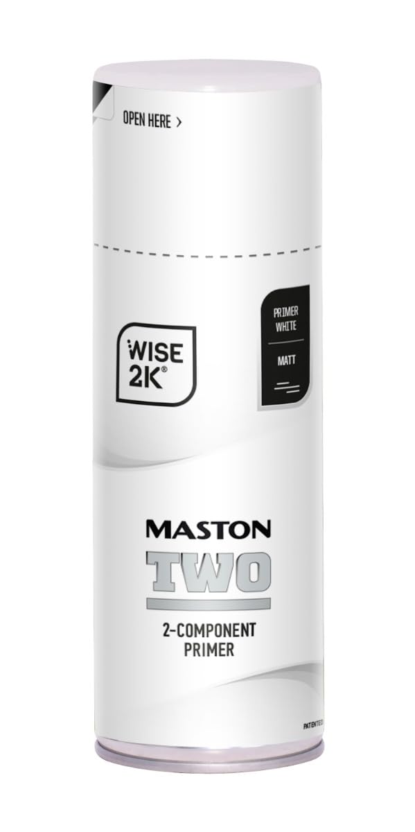 Maston Spray Paint 2K Two Primer White Matt 400ml