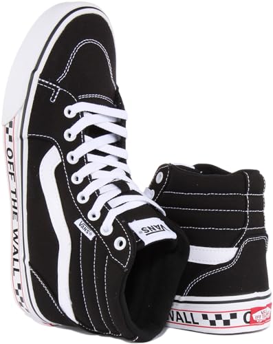 Vans Vans Men's Filmore Hi Trainers Sneaker, OTW Sidewall Black White, 8