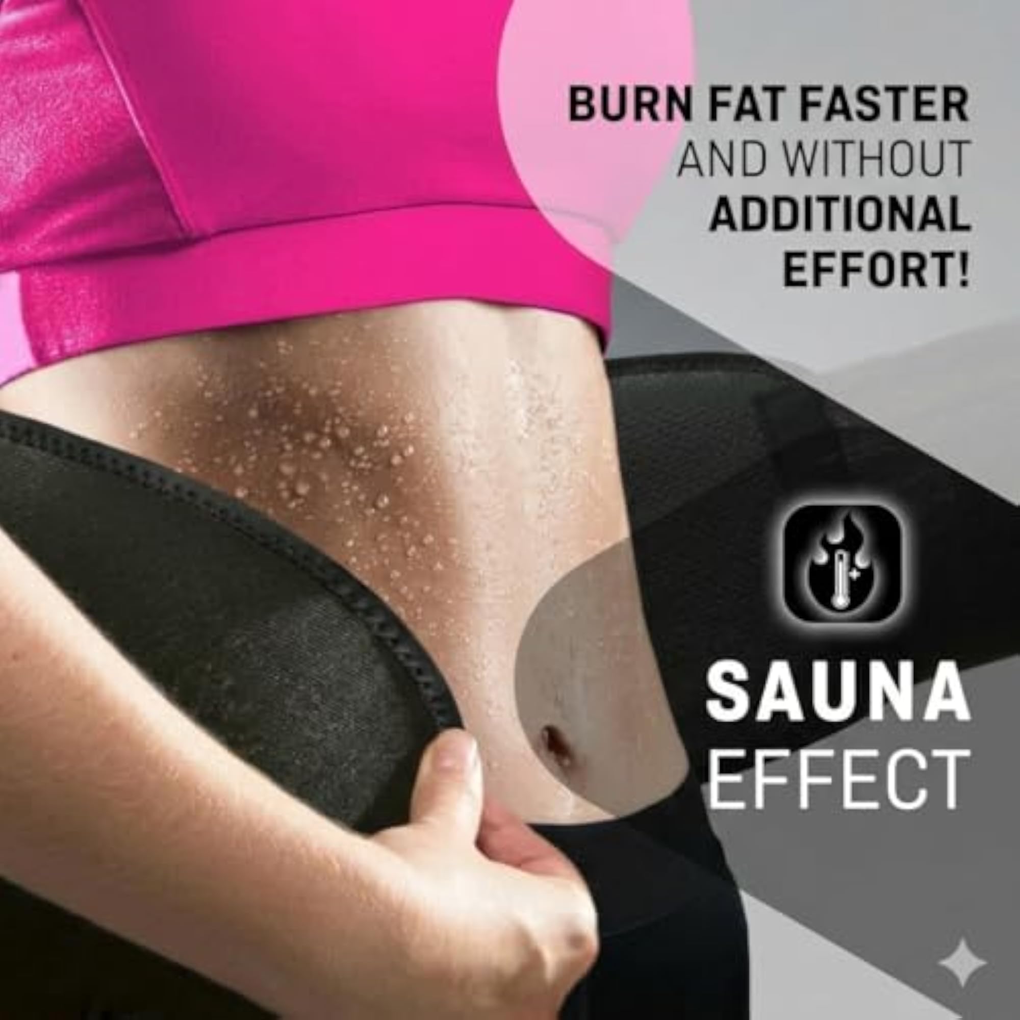 Sweat Belt & Waist Trimmer for Weight Loss