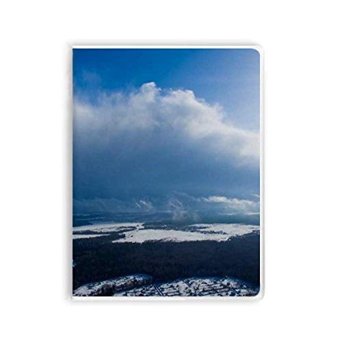Journal intime nuages bleu ciel avec couverture souple pour écrire