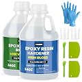 68oz Crystal Clear Resin Kit,No Bubble & Not Yellowing Epoxy Resin for Coating, Casting, Table Top,DIY, Bar Top, River Tables, Resin Art, Wood with High Gloss Finish