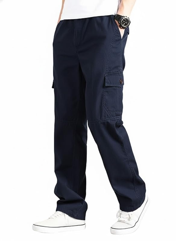 Image of Amazon Brand - INKAST Men Stylish Multi-Pocket Cargo Pants | Casual Fit | Modern Trousers