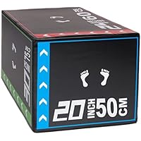 PRISP Cajón Pliométrico de Ejercicio y Saltos - Caja de Espuma 50 60 75 cm