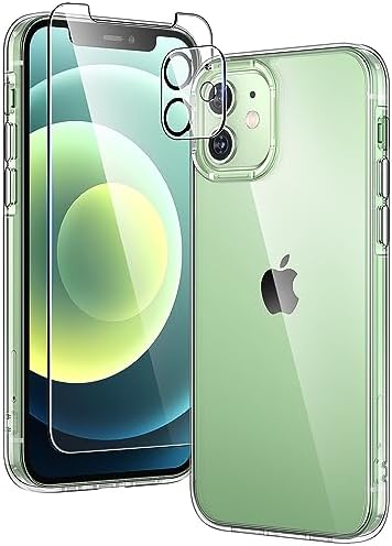 HATOSHI 3 in 1 for iPhone 11 Phone Case, with 2 Pack Screen Protector, [Upgraded Full Camera Protection] Liquid Silicone Silky-Soft Touch Slim Shockproof [Anti-Scratch] [Multi-Color], Midnight Blue