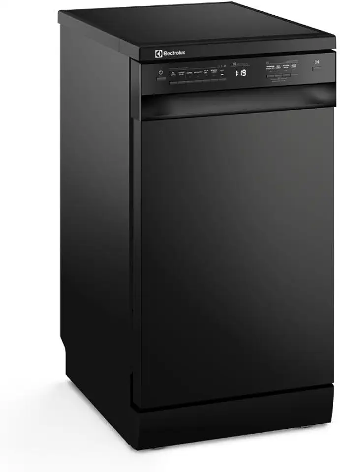 Electrolux Lava-Louças de Piso Preto 44,8 x 60 x 84,5 cm 10 Serviços com Programa Lava e Seca, Higienização a 70°C e Display Digital LP10E