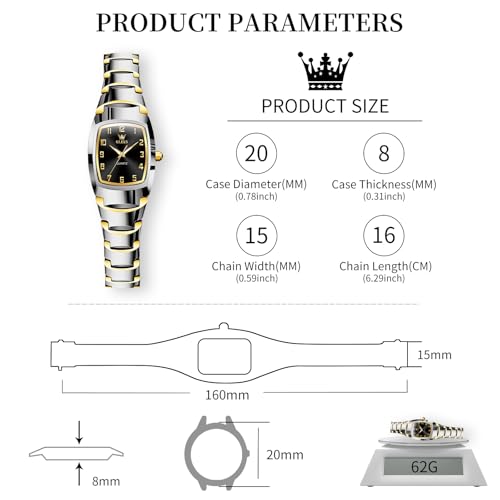 Image of OLEVS Watch Women Luxury Stainless Steel Small Wrist Dress Waterproof Analog