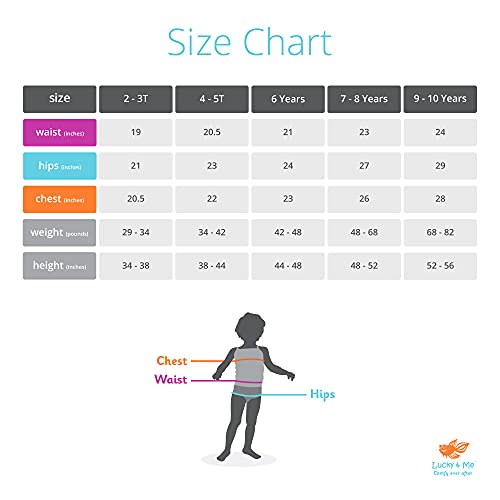 Lucky & Me Lily Little Girls Underwear, Organic Cotton Briefs, Printed Pattern, 3-Pack, 4/5 #TOP2