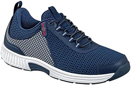 Innovative Plantar Fasciitis Shoes for Men - Ideal for Heel Pain Relief. Therapeutic Walking Shoes with Arch Support, Arch Booster, Cushioning Ergonomic Sole & Extended Widths – Edgewater by Orthofeet