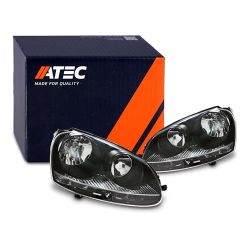 ATEC Germany 2x phares avant Phares principaux gauche + droite Compatible avec VW GOLF 5 (1K1), GOLF 5 Variant (1K5), JETTA 3 (1K2)