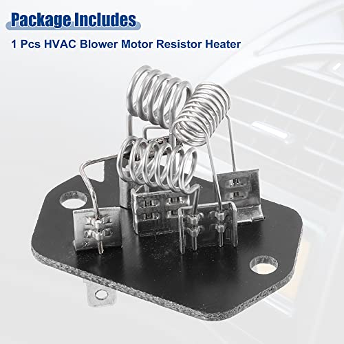 Image of ACROPIX HVAC Blower Motor Resistor Heater Replacement - Pack of 1 Black Silver Tone