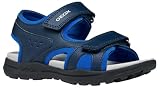 Geox J Vaniett Boy C Sandales, Bleu Marine Royal, 37 EU