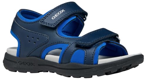 Geox J Vaniett Boy C Sandales, Bleu Marine Royal, 28 EU