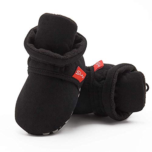 Babelvit Newborn Baby Boy Girl Soft Fleece Booties Stay On Infant Slippers Socks Shoe Non Skid Gripper Toddler First Walkers Winter Ankle Crib Shoes #TOP3