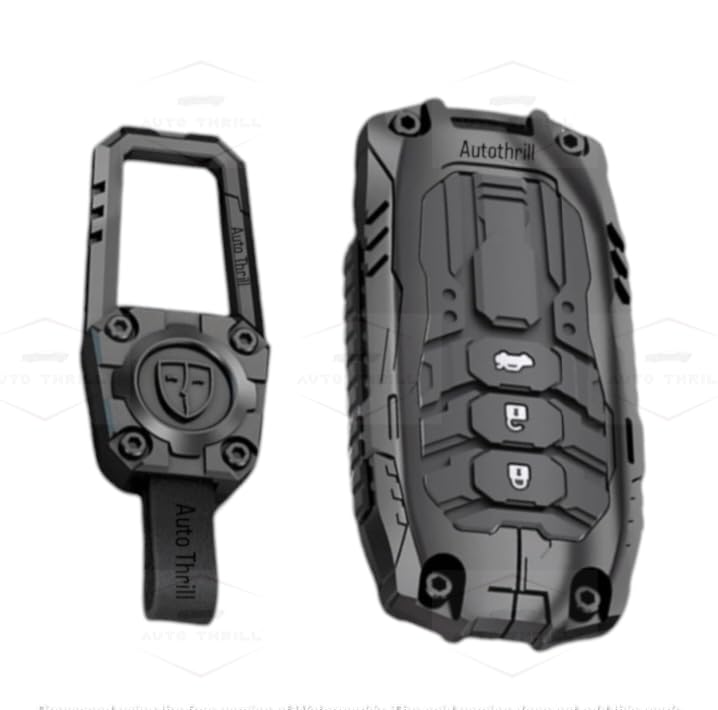 Image of Auto Thrill Premium Luxury Waterproof New Transformer Series Cover for Honda BRV, WRV, CRV, Jazz, City 2 Button (Black)