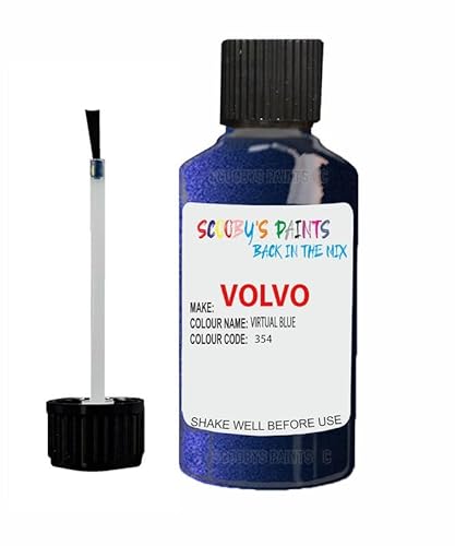 Scoobys Paints Back In The Mix Virtual Blue Touch Up Paint For Volvo 354 Metallic