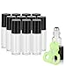 Olilia 5ml Glass Essential Oils Roller Bottles with Stainless Steel Ball 12 Pack, Essential Oils Key included (Transparent)