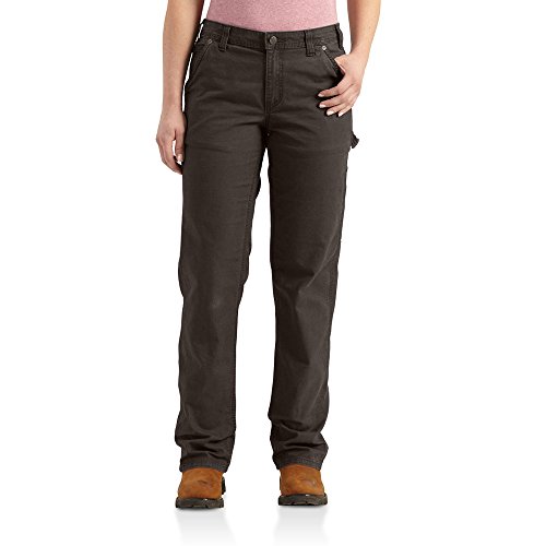 Carhartt Damen Original Fit Crawford Pant Arbeitshose, Dunkelbraun, 36 Hoch