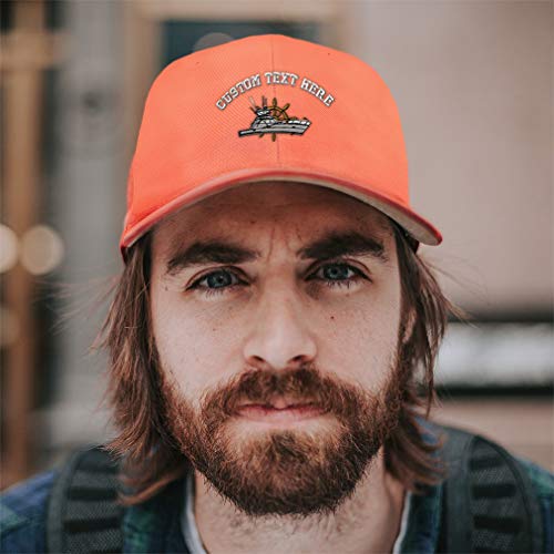 Custom Baseball Cap Fishing Boat B Embroidery Boats Acrylic Dad Hats For Men & Women Navy Personalized Text Here #TOP4