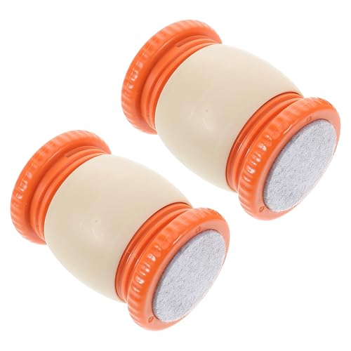 Veemoon Headboard Stoppers and Wall Protector for Furniture, Self-Adhesive Bedside Anti-Shake Tool, Adjustable Orange Silent Pads for Bed Frame Noise Prevention, 2pcs Set