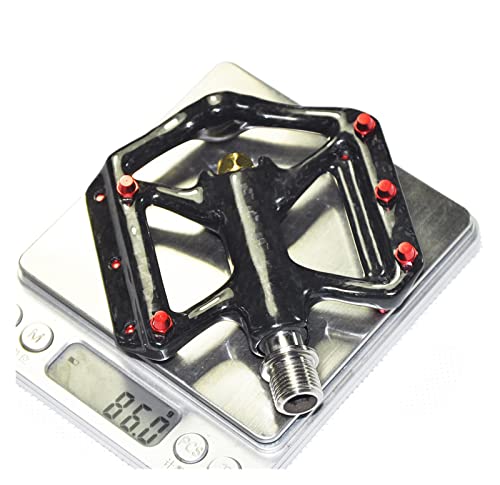 Bicycle Pedal Lightweight Carbon Fiber Platform Three Bearing Fit For Mtb Bicycle Cycling Pedals Titanium Axle Modified Parts #TOP4
