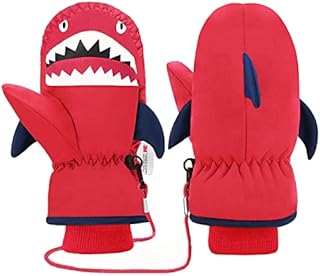 7-Mi Kids Ski Gloves Winter Warm Windproof Snow Gloves for Boys Grils Aged 3-6T