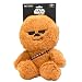 Buckle-Down Star Wars Quietschendes Plüsch-Hundespielzeug für große, mittelgroße und kleine Hunde, Chibi Chewbacca, sitzende Pose, 11,4 x 15,2 cm