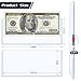 15 Pack Hard Plastic Clear Money Holders Dollar Bill Holders Money Top-Load Sleeves 6.85 × 2.91 Inches Currency Holder for Bills, Collectors