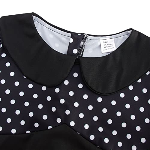 Vieille Girls 50S Retro Swing Party Dress Kids 50S 60S Vintage Polka Dot Special Occasion Christmas Daily Dresses 11-12 Years #TOP3