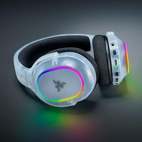 Razer Barracuda X Chroma Wireless Gaming Headset: 2.4GHz Wireless & Bluetooth - Lightweight - RGB - 40mm Drivers - Cardioid Mic - 70 Hr Battery - For PC, Mac, PS5, Switch 2, Smartphone - Phantom White by Razer - Image 8