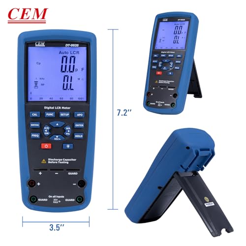 CEM 9935 Hochpräzises LCR/ESR-Messgerät, 100 Hz – 100 kHz, Industrielles Tragbares Digitales LCR-Messgerät
