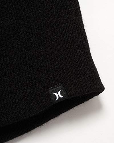Hurley Men's Winter Hat Set - Beanie And Scarf, Size One Size, Black #TOP9