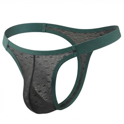 GNFVQLLE Mens Thong Sexy Underwear Naughty G String Male Mesh Lingerie