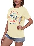 Mama Shirt Nursing Shirts for Breastfeeding Zip Maternity Tshirts Causal Mom Graphic Tees Mothers Gift Tops Apricot