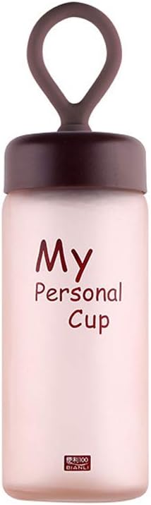 FUBULECY Thermochromic Water Bottle Leak-proof BPA-Free Non-Toxic Student Glass Bottle (Color : Coffee)