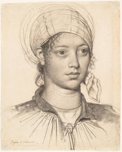 Portrait d'une jeune femme Jean Auguste Ingres poster déco maison 60x90