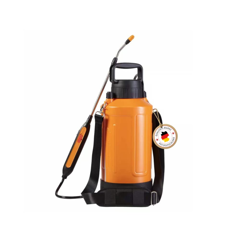 Handlicher Akku-Sprüher 6L | Elektrischer Drucksprüher mit teleskopierbarer Lanze (55–75cm) | 120 Min Laufzeit | USB-C Ladefunktion | Tragegriff & Schultergurt