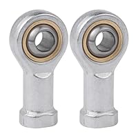 Dewocke 2 Stück 8mm Gelenkkopf Gelenklager, M8 x 1.25 Rechtsgewinde Innengewinde, Gelenkkopflager für Sphärische Gleitstangenenden - Lagerstahl