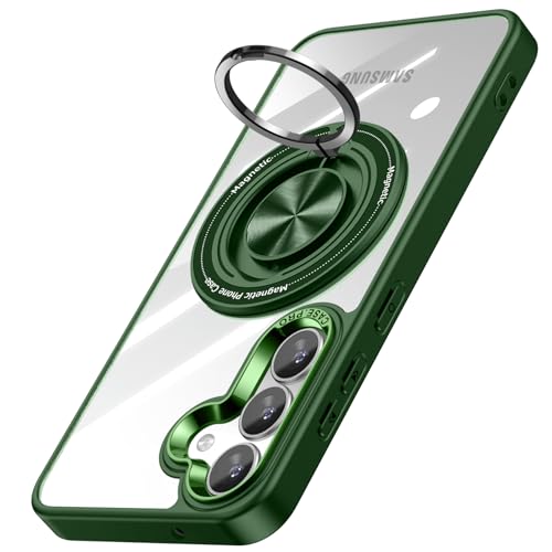 Tgaoleyd Galaxy S24 FE �p�P�[�X �����O�t�� �ϏՌ� tpu �t���v���e�N�g�f�U�C�� �y�� ���^ �X�^���h�@�\ �M�����N�V�[ s24 fe 5g�p �J�o�[ 6.7�C���` �}�O�l�b�g���� SCG30 �P�[�X�S�ʕی� �C�菝�h�~ �����h�~