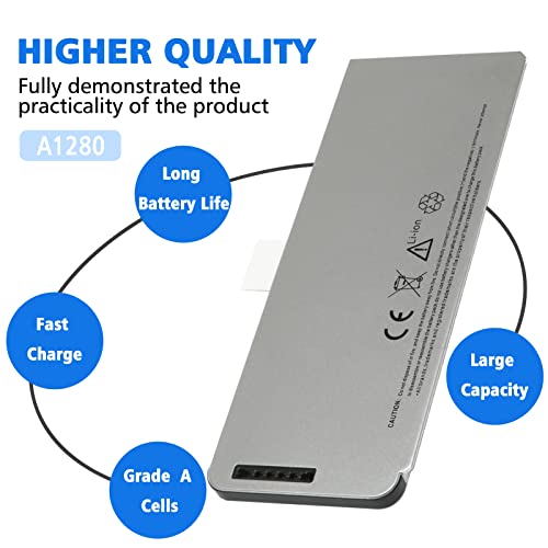 45Wh Laptop Battery For A1278 A1280 (Macbook 13-Inch Late 2008 Aluminum Version) Aluminum Unibody Mb467Ll/A / Mb466Ll/A  #TOP2