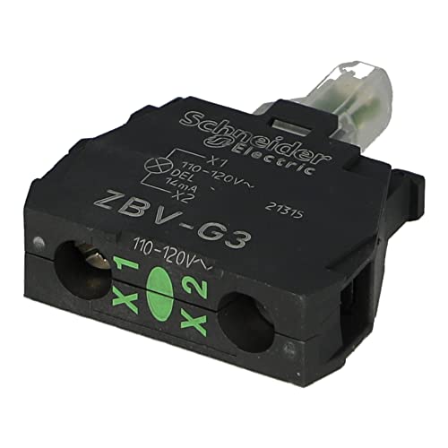 ZBV-G3 | ZBVG3 | SCHNEIDER Light Block for Head 22, Green, Integral LED, 110...120 V AC