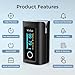 Wellue Fingertip Pulse Oximeter, Blood Oxygen Saturation Monitor with Batteries, Carry Bag & Lanyard for Wellness Use