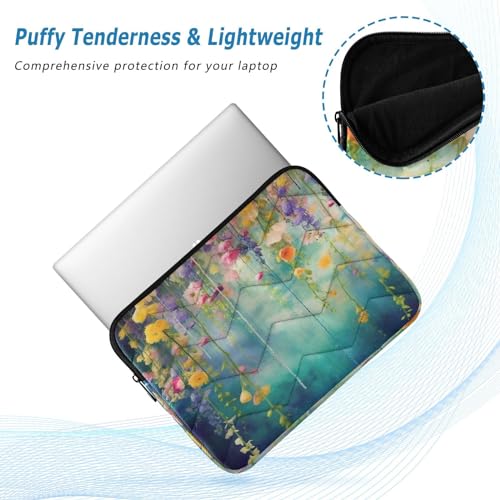 Funda para laptop de 13-14 pulgadas con diseño floral Wisteria miniatura 5