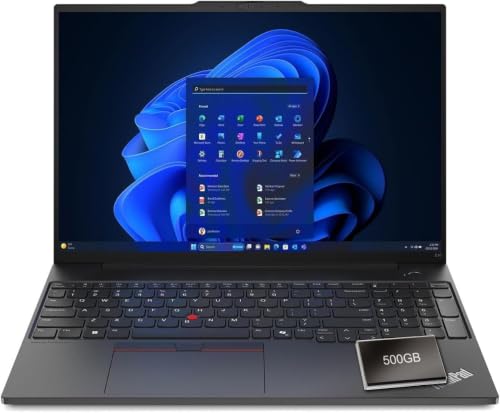 Lenovo ThinkPad E16 Laptop AMD Ryzen 7 7735HS 16GB DDR5 1TB SSD + 500GB HDD